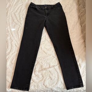 Bandolino Women's Straight Leg Black Jeans Mandie Slim Size 10